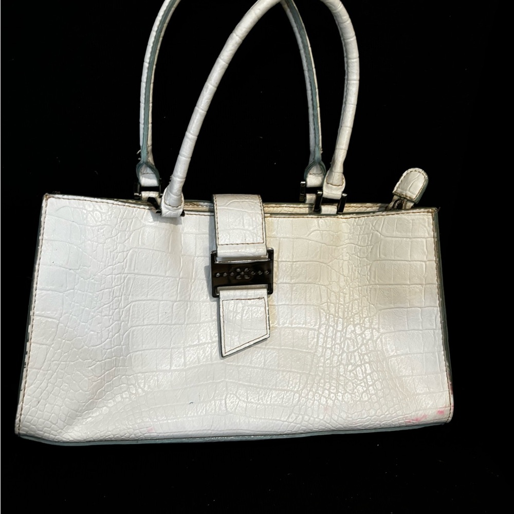 White medium handbag